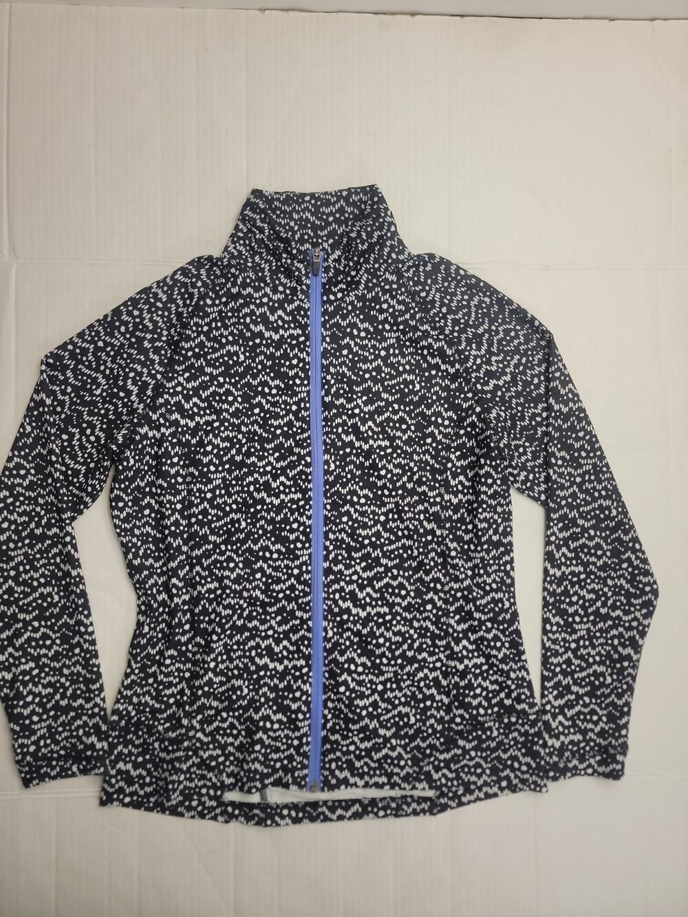 Peter Millar Womens Full Zip Long Sleeve Top Sz XL E4 Wicking UPF 50+ Golf